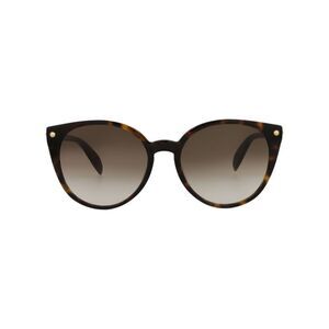 Alexander McQueen Round-Frame Acetate Sunglasses Brown Womens